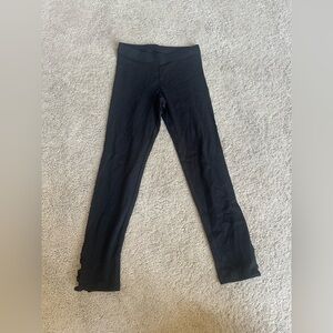 Girls Old Navy black leggings ys 6/7 nwot